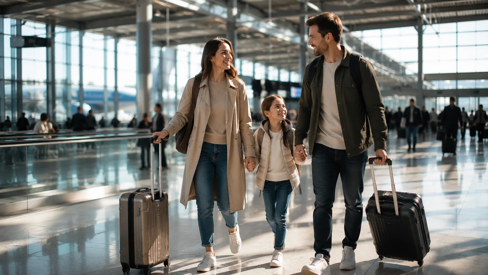 Reisende starten entspannt zu einer weiteren Reise im Jahr