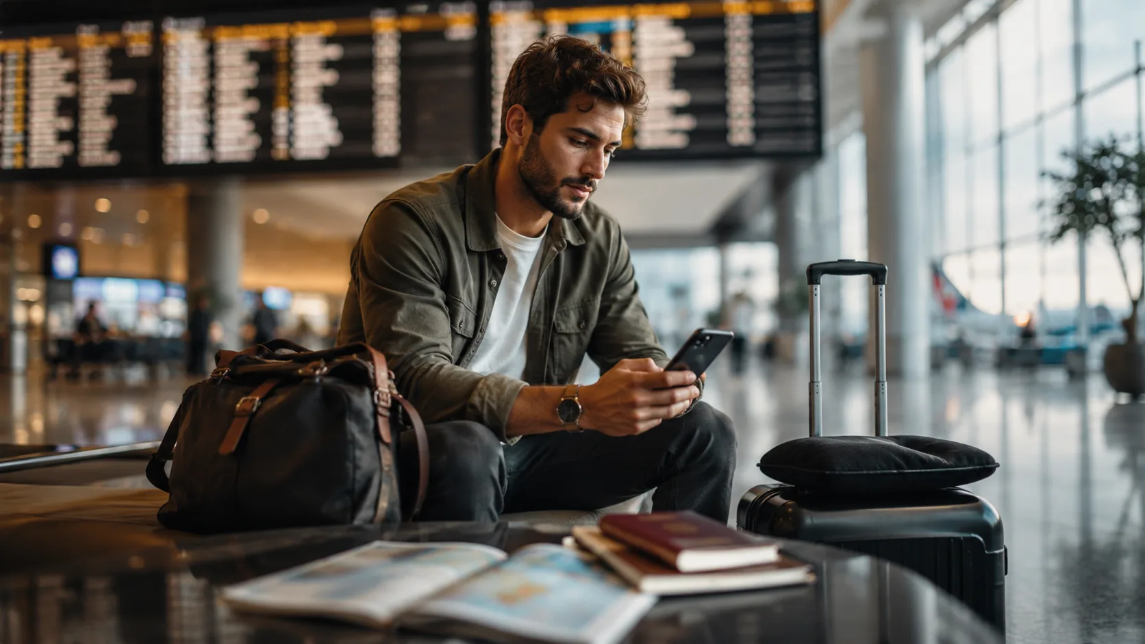 Reiseroute mit mehreren Zielen für eine Multi-City- oder Round-the-World-Reise