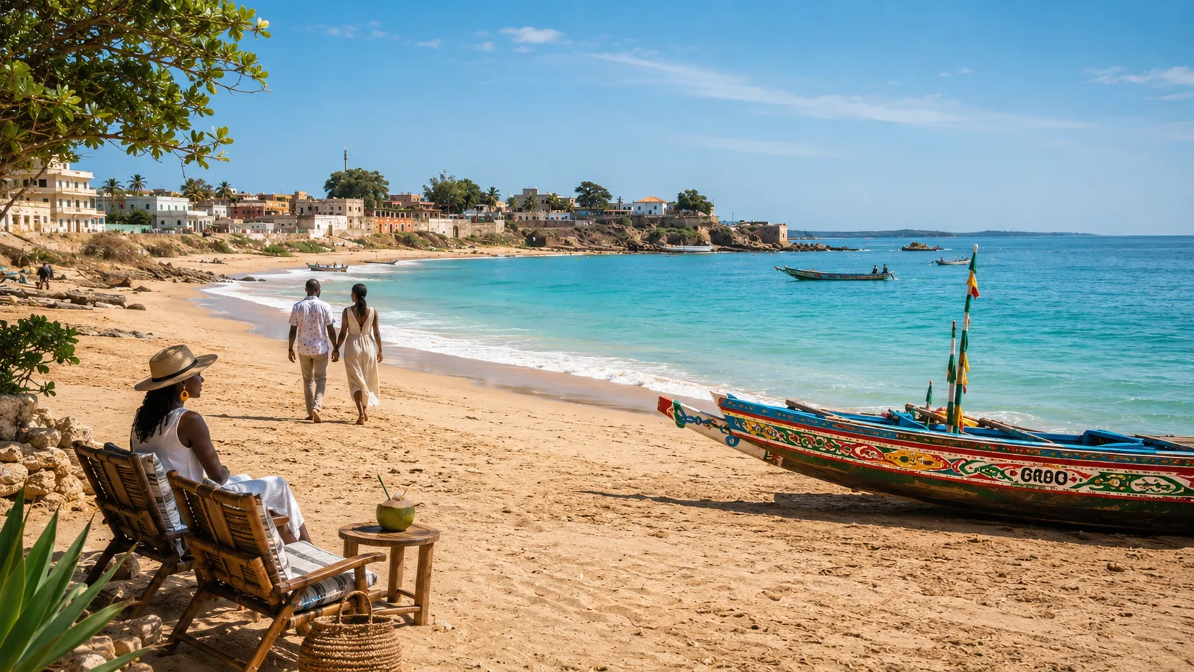 Senegal Mbour Pirogues Atlantikküste
