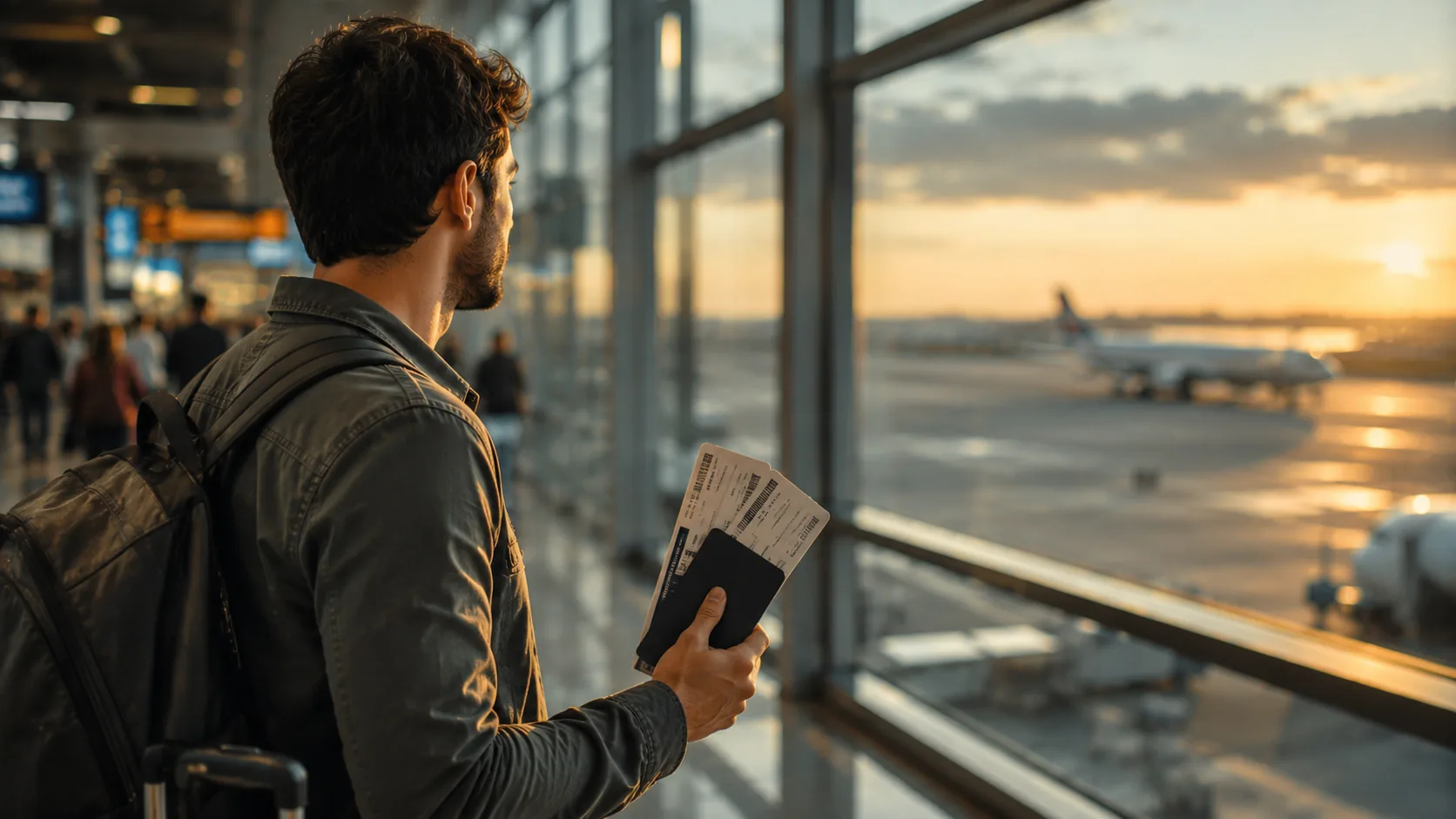 Reisende vergleicht Flugtarife, Tickets und Buchungsbedingungen