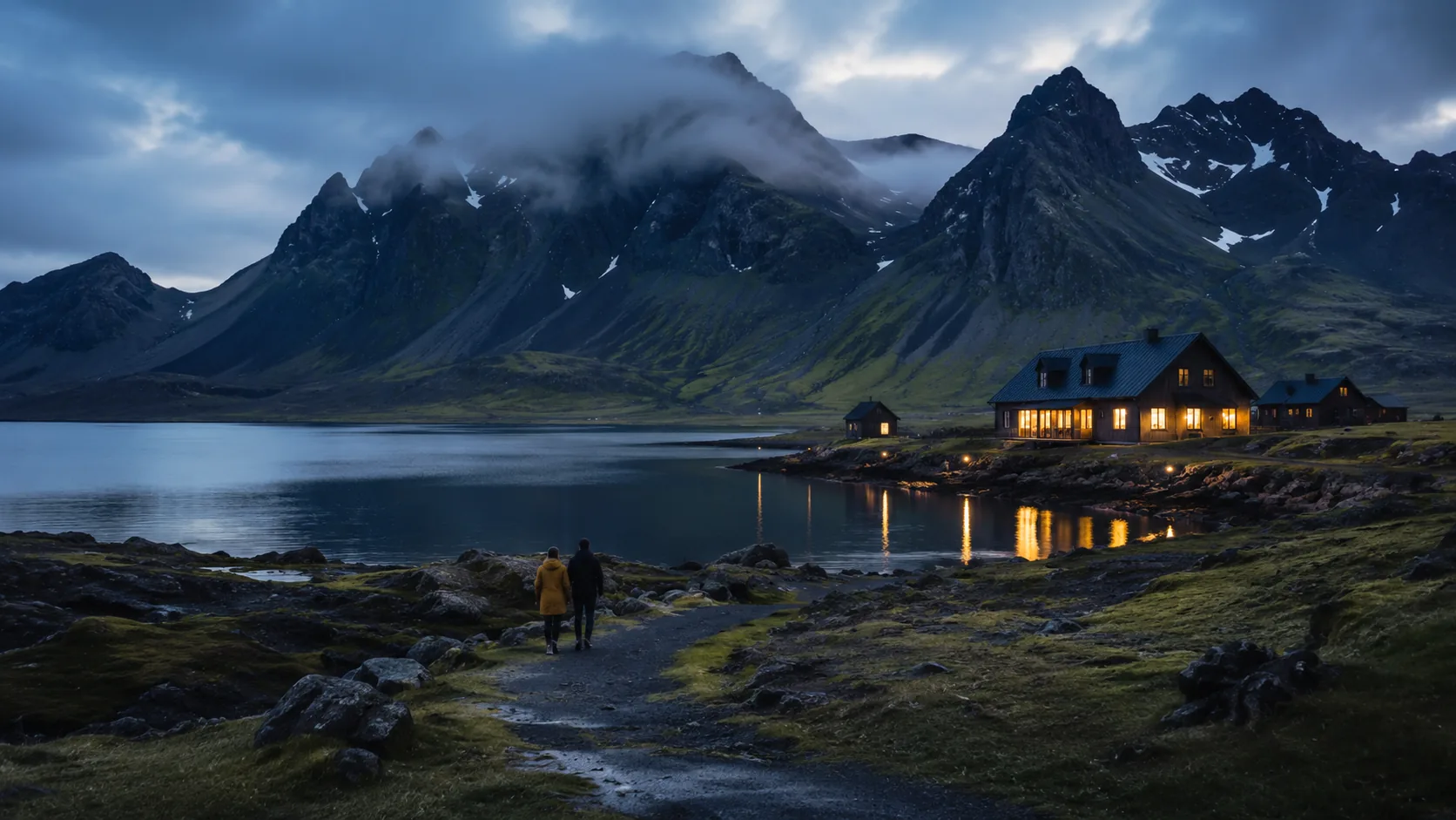 Irlands dramatische K&uuml;stenlandschaft mit Fjord und Bergen